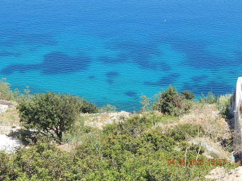 Участок над морем Крит Греция
